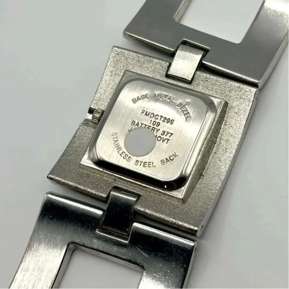 Y2K Silver Crystal Watch